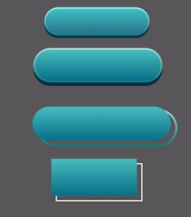 蓝色渐变按钮设计素材