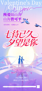 七夕手机海报