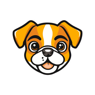 卡通斗牛犬