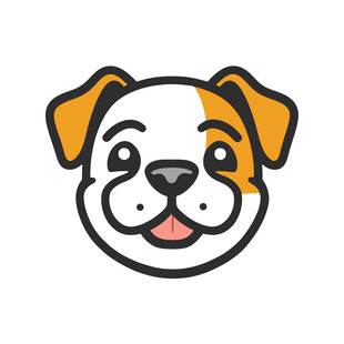 卡通斗牛犬