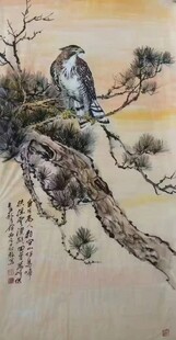 青松雄鹰图