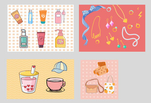 卡通服装配饰手绘