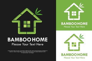竹制家居标志设计