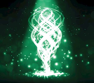 发光的奇幻树形图案