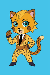 豹纹装小猫咪特工