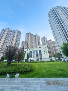 城市住宅区的清新景观