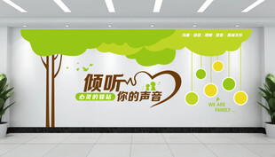 倾听你的声音文化墙