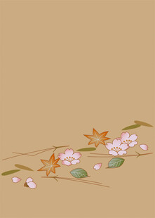 中式手绘花卉装饰图案