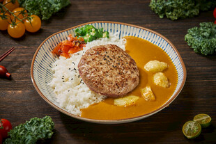 肉饼咖喱饭