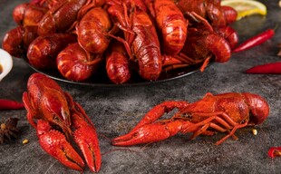 美味小龙虾特写