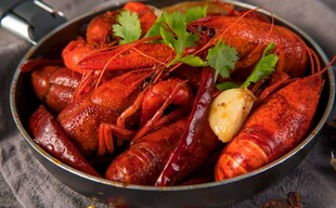 美味诱人的麻辣小龙虾
