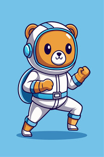 太空小熊宇航员