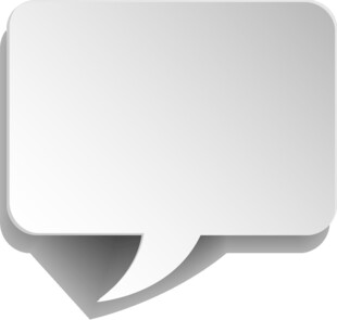 空白对话气泡图标