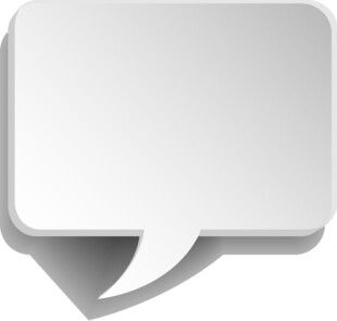 空白对话气泡图标