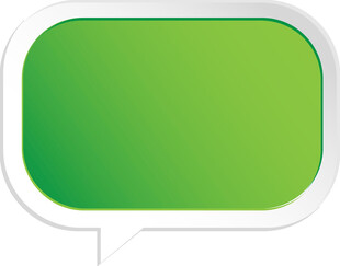 绿色对话气泡框