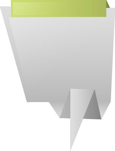 立体折纸装饰元素