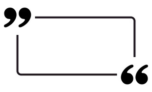 简约双引号边框设计元素