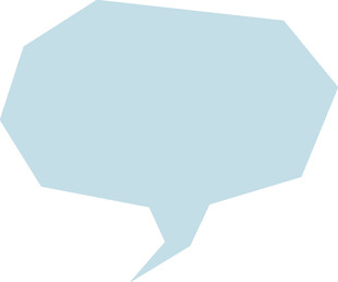 浅蓝色对话气泡图标