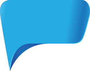 蓝色对话气泡图标