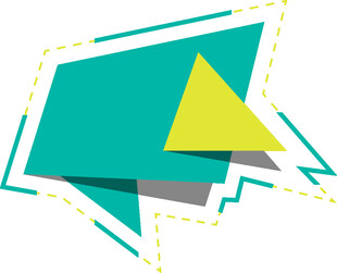 几何对话气泡图标