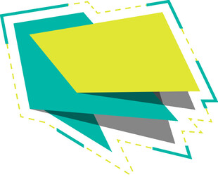 多彩对话气泡图形元素