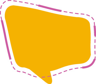 黄色对话气泡图标