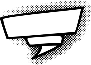 漫画风格空白对话气泡