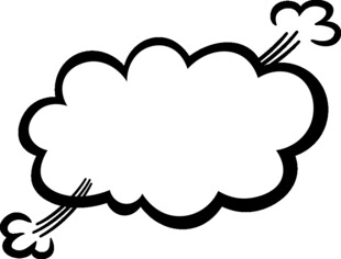 卡通风格空白对话框