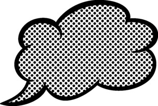 波点风格对话气泡框