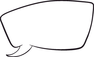 简约空白对话气泡框