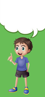 男孩开心竖拇指示意