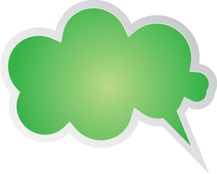 绿色对话气泡图标