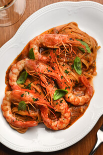 鲜虾意面