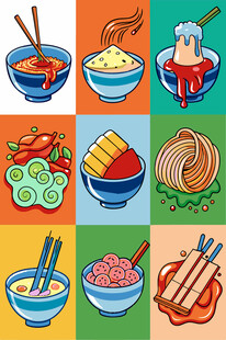 多彩中式美食拼盘