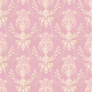 粉色欧式花纹墙纸图案设计单元