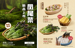 美味风尾菜 多样烹饪展示