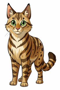 可爱斑纹猫