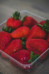 盒装新鲜草莓