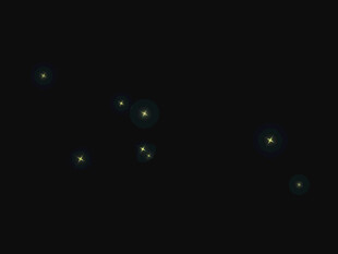 夜空中闪烁的星星