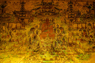 古老精美佛教壁画场景