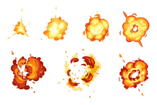 卡通爆炸特效