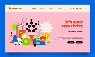 儿童创意玩具展示页面