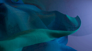 梦幻蓝绿抽象织物纹理