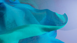 梦幻蓝调抽象流体艺术