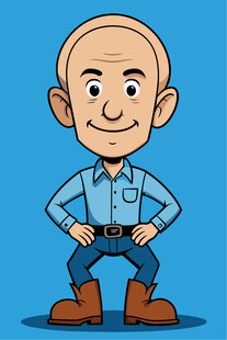 自信大叔的帅气姿态