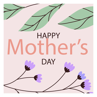 母亲节快乐插画