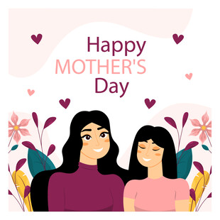 母亲节母女温馨时刻