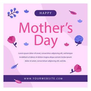 母亲节快乐贺卡设计
