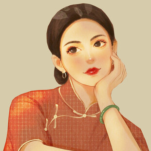 优雅旗袍女子的古典韵味