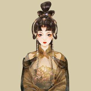 古风汉服女子典雅造型